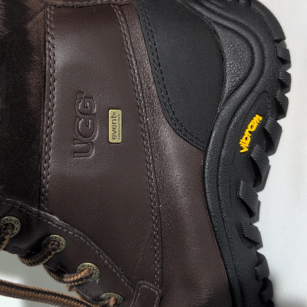 UGG Dark Brown Lace-Up Winter Boots - Picture 6 of 11